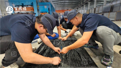 QBF Rubber Sales Team Practical Training on Steel Cord Conveyor Belt Splice